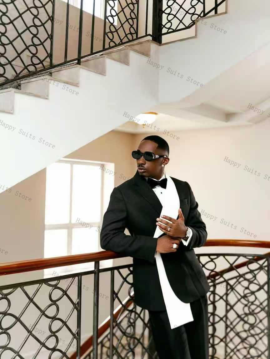 Formal Wear For Men Black Suit - Setelan Jas Pria Hitam Putih 2