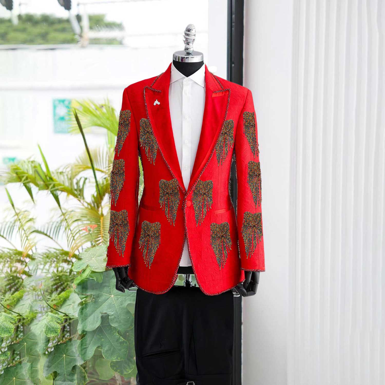 Formal Wear For Men Black Suit - Setelan Pria Pernikahan Modis Setelan Pesta