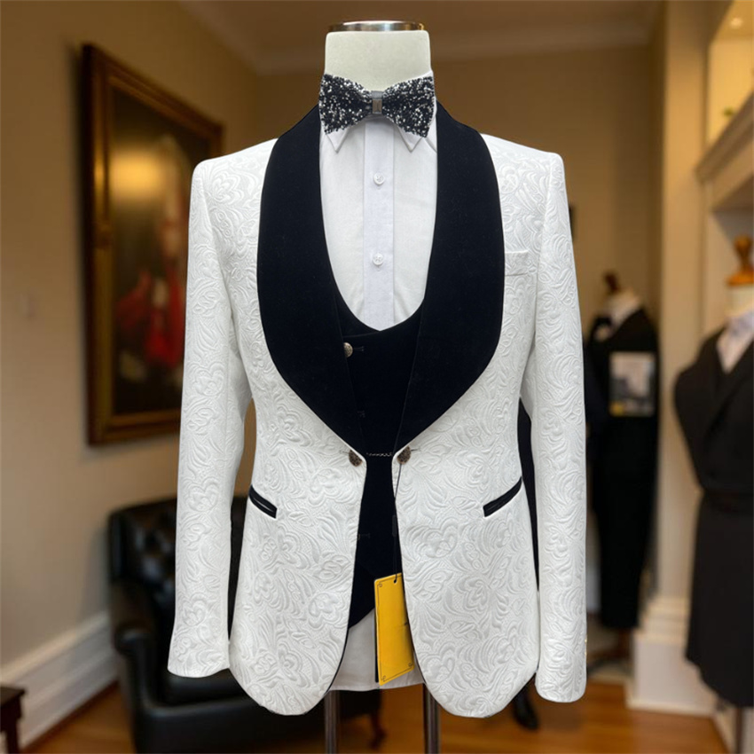 Formal Wear For Men Black Suit - 3 Pcs Setelan Jas Pengantin Pria