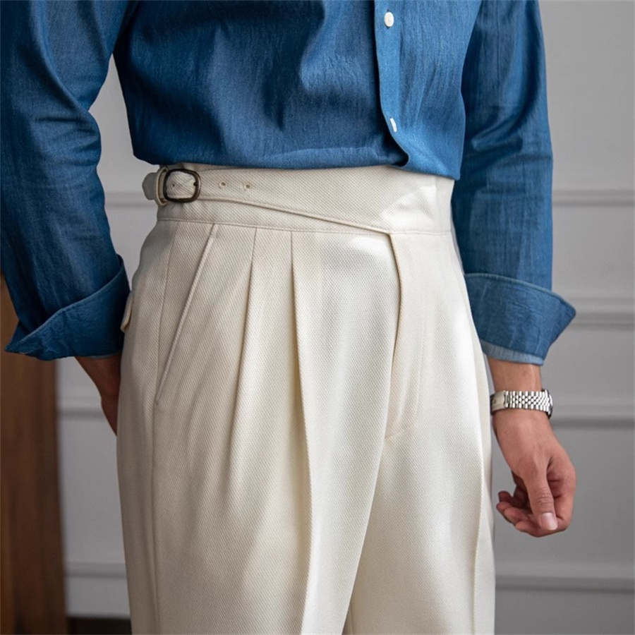 Men'S Formal Wear Belt - Celana panjang pinggang tinggi pria, celana