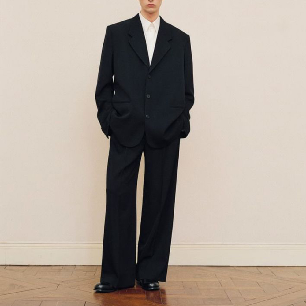 Formal Wear For Men Black Suit - Setelan Jas Pria Hitam Oversize Single