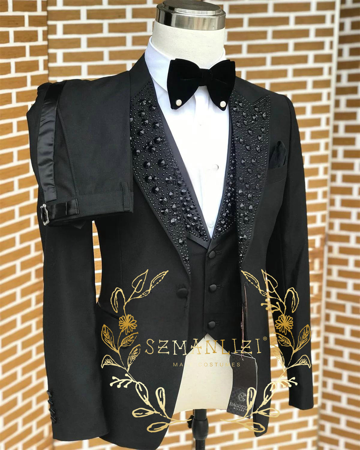 Pakaian pria, hitam, setelan t - Formal Wear For Men Black Suit ulasan dan harga