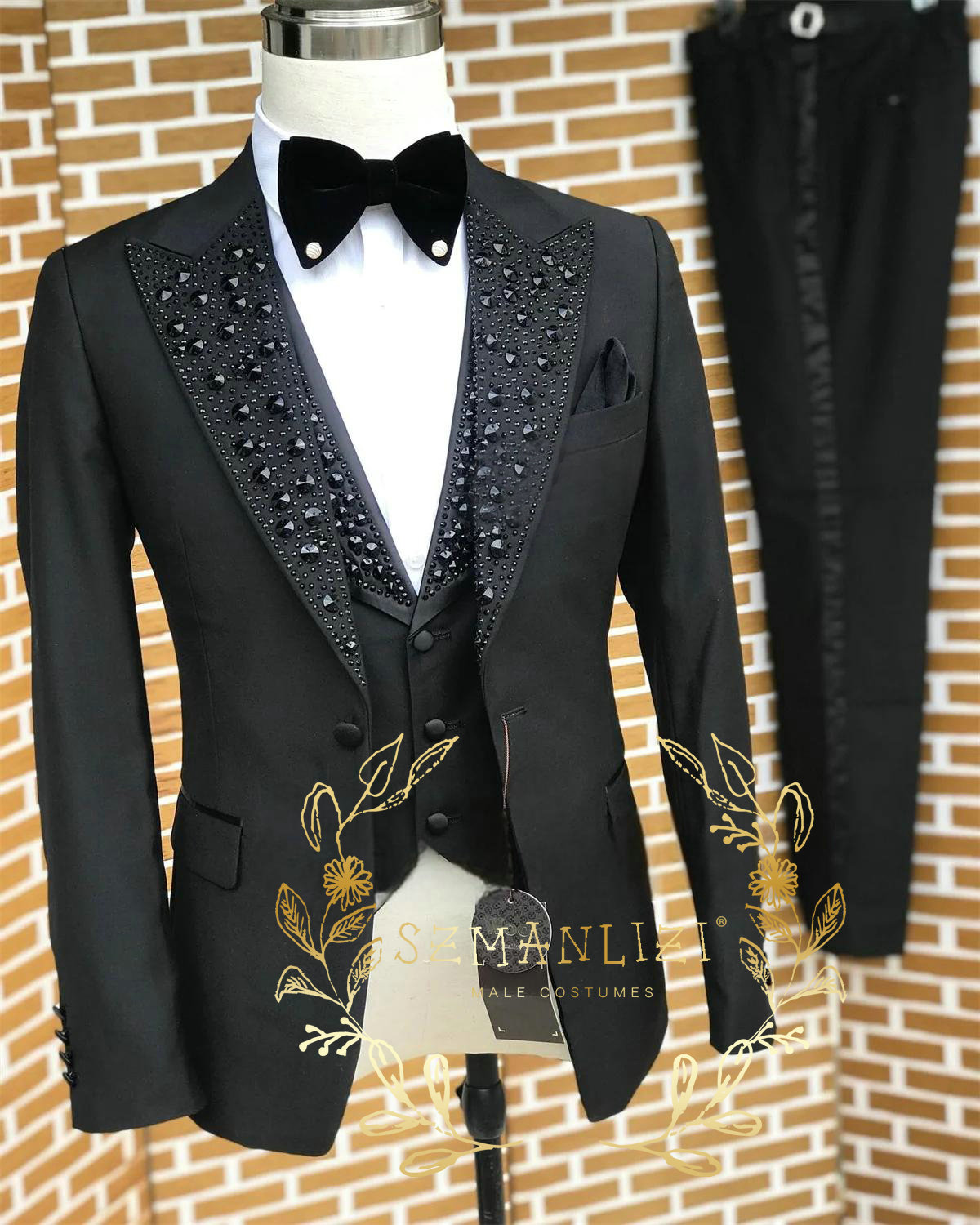 Pakaian pria, hitam, setelan t - Formal Wear For Men Black Suit ulasan dan harga