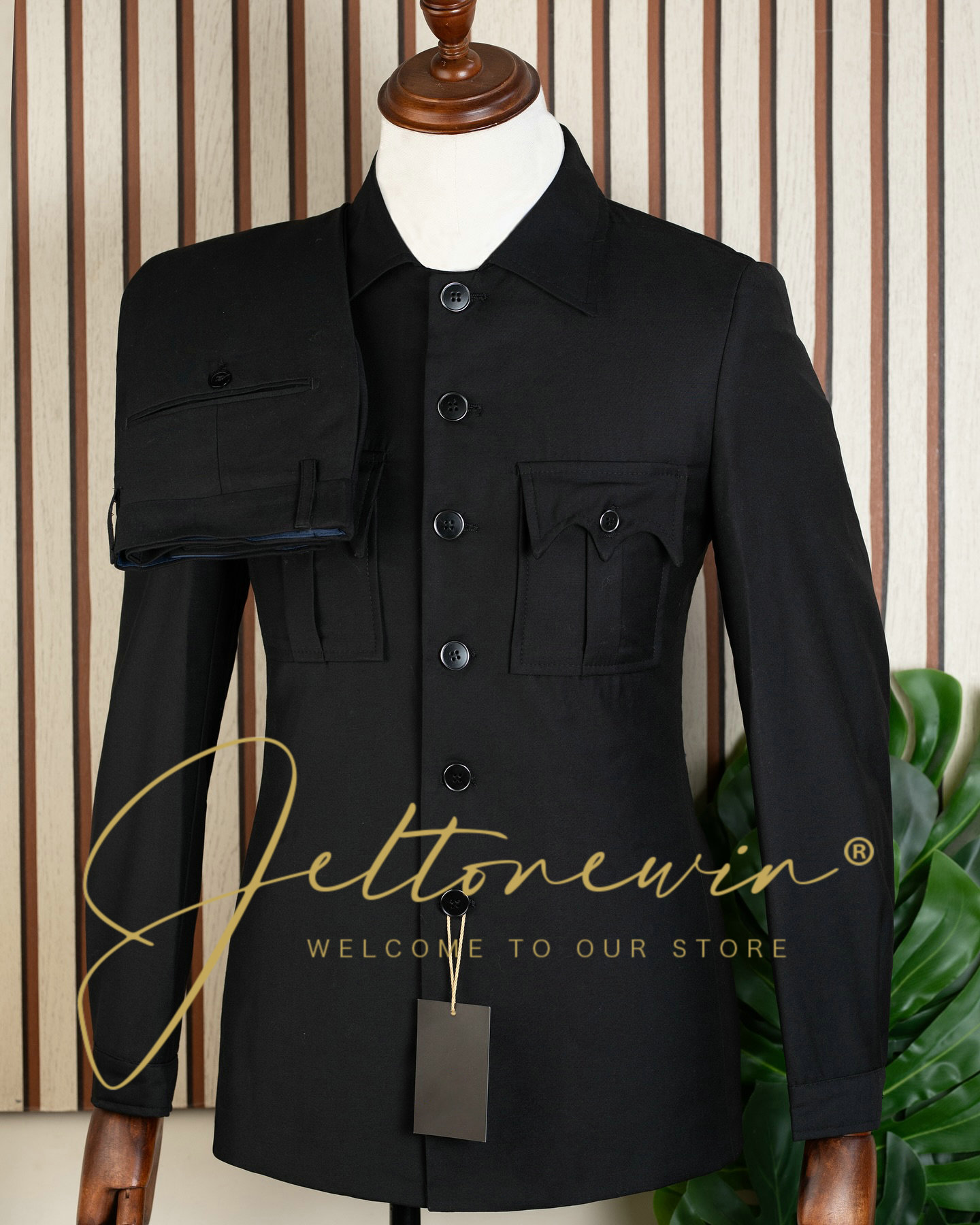 Jas Pria Dua Potong Warna Biru - Latest Men Formal Wear ulasan dan harga