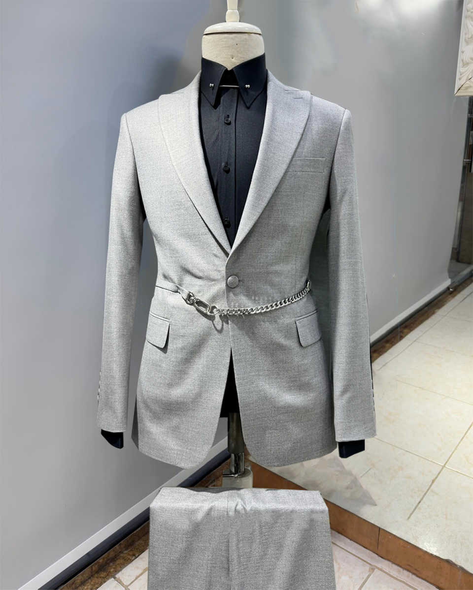 Setelan Pria Kasual 3 Potong J - Men'S Formal Wear Belt ulasan dan harga