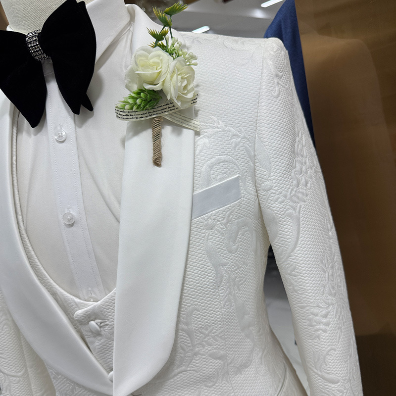Setelan Jas Pria Putih 3 Poton - Formal Wear For Men Black Suit ulasan dan harga