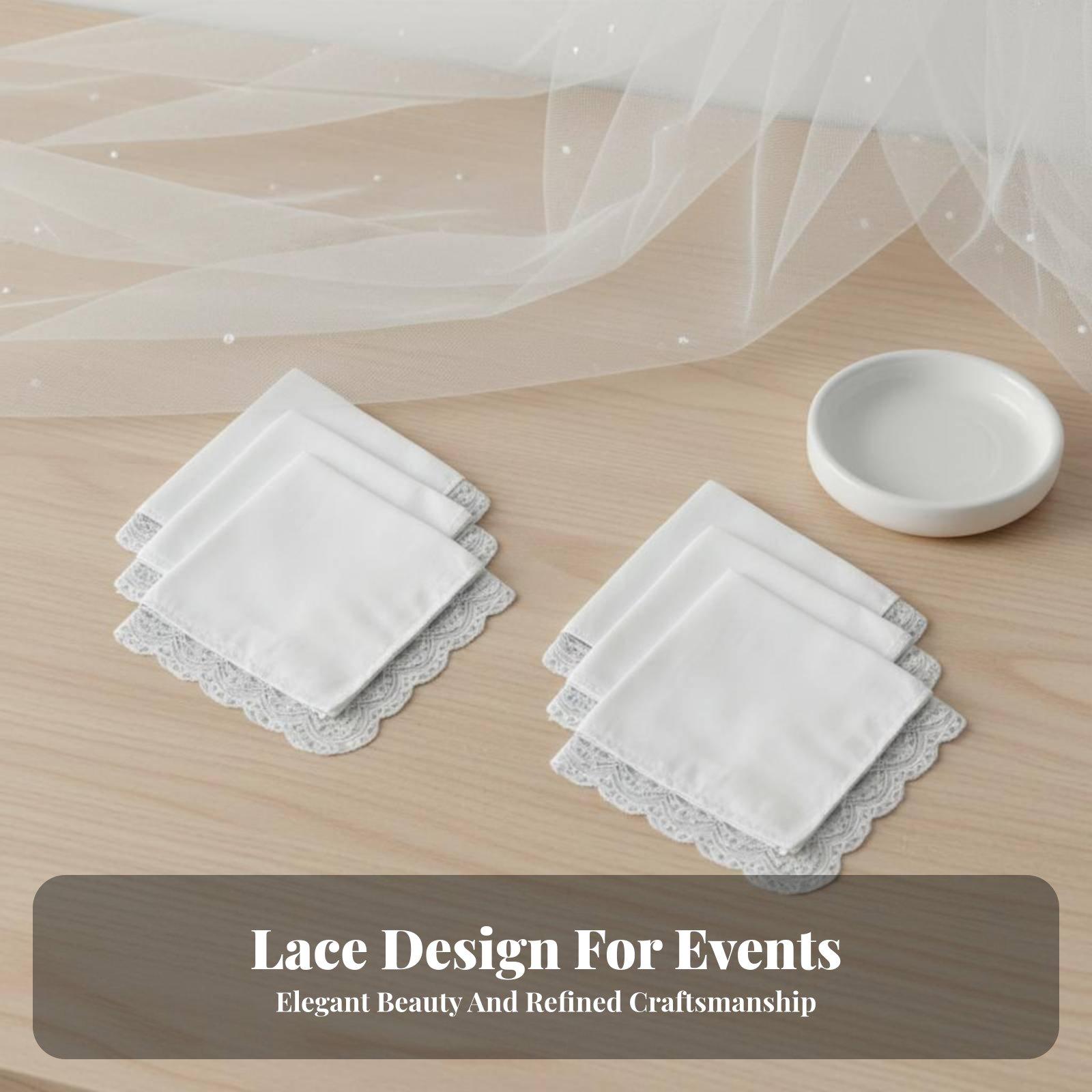 Set Enam Saputangan Katun Puti - Monogrammed Handkerchief ulasan dan harga