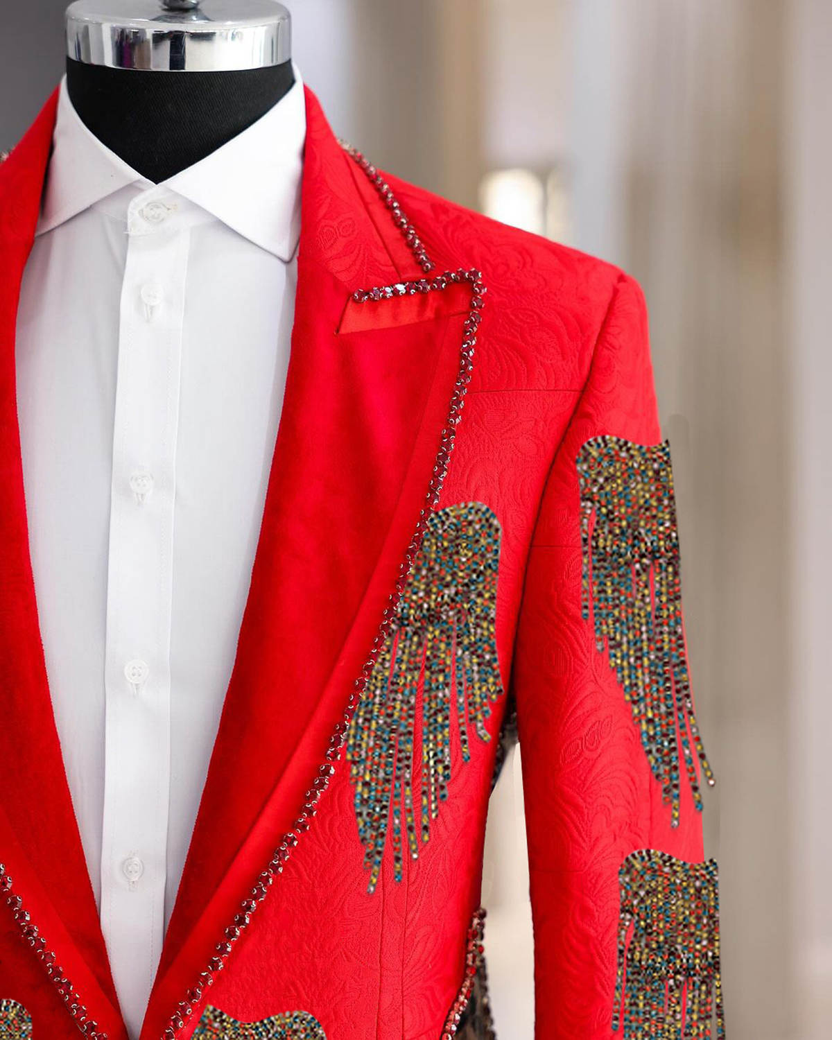 Setelan Pria Pernikahan Modis  - Formal Wear For Men Black Suit ulasan dan harga