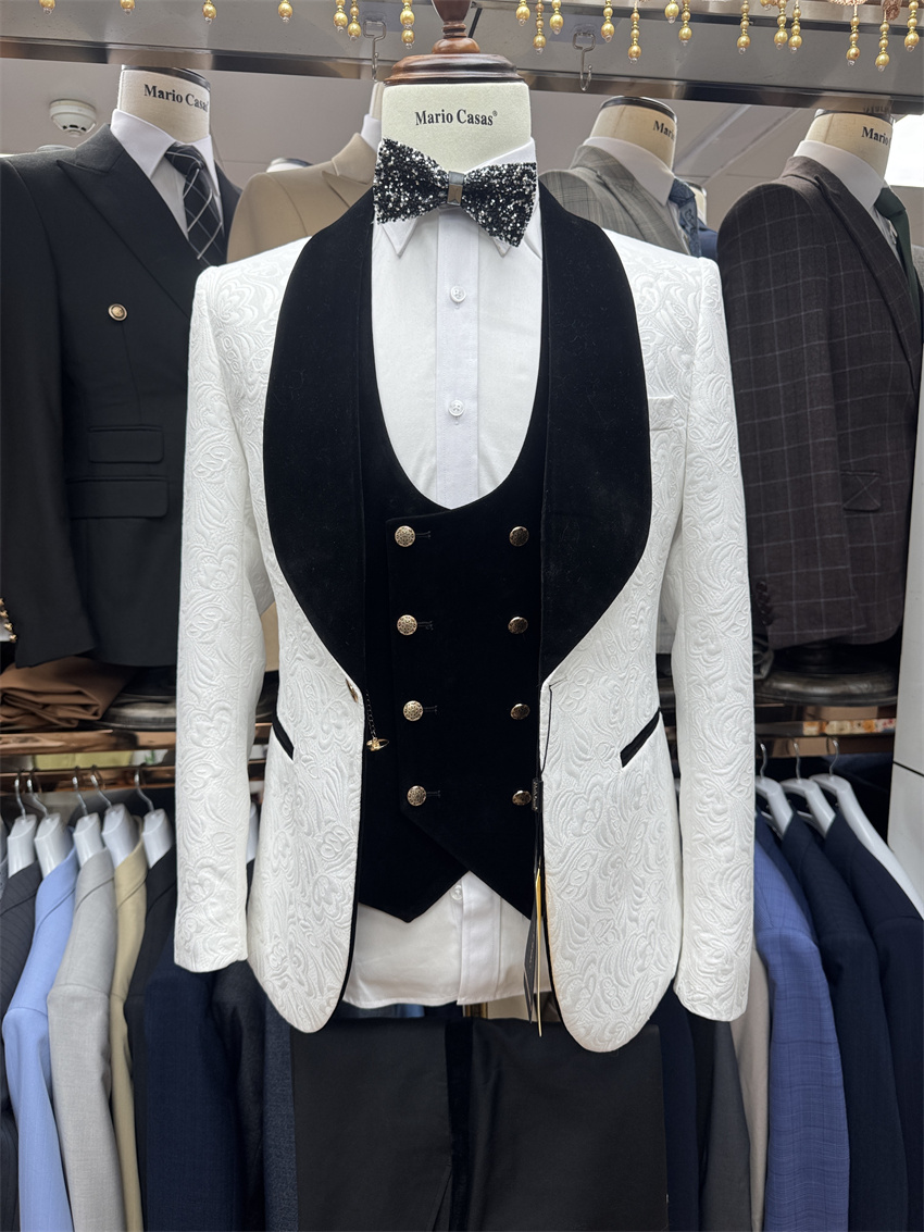 3 Pcs Setelan Jas Pengantin Pr - Formal Wear For Men Black Suit ulasan dan harga